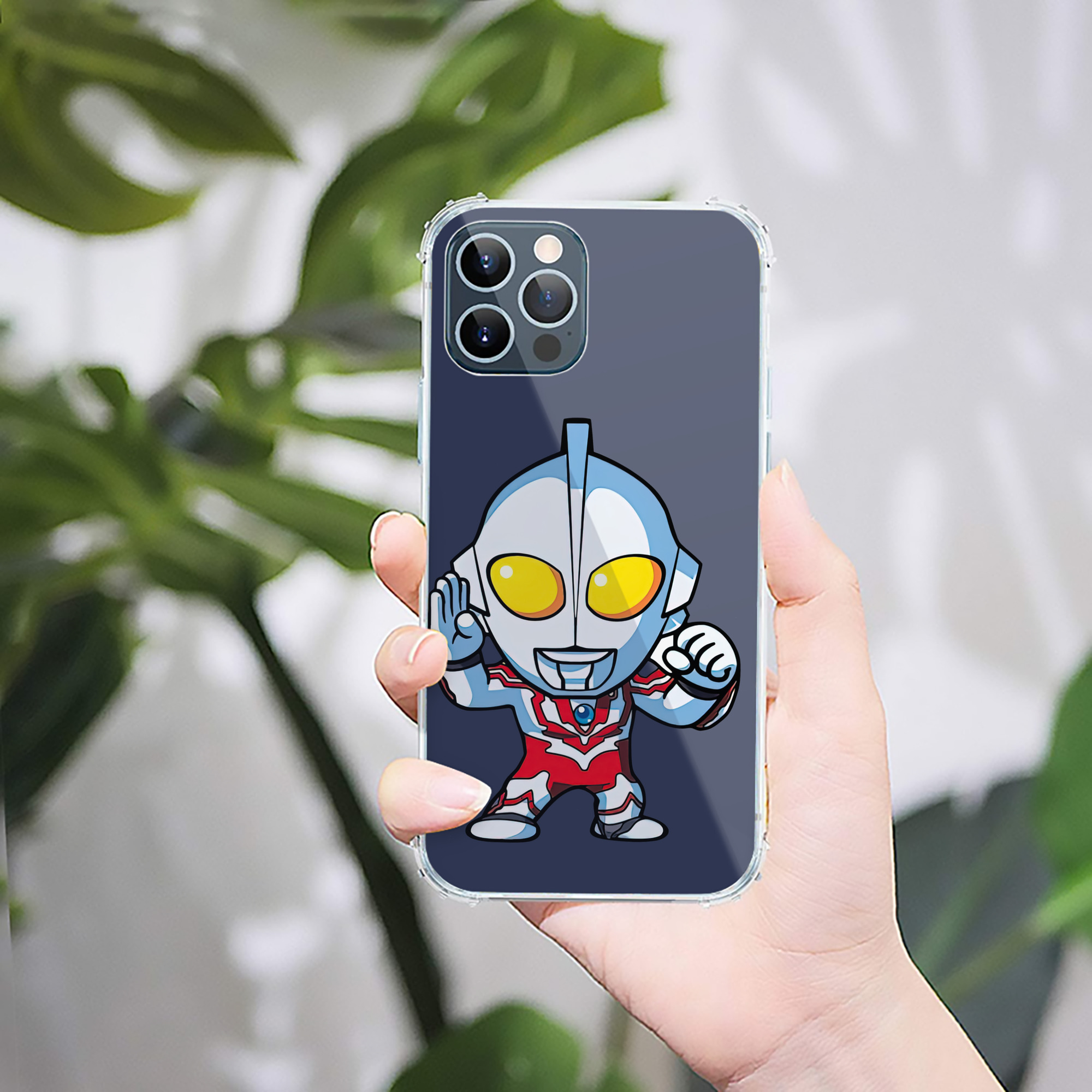 （画像用） ウルトラマン Ultraman 【iPhone 12シリーズ対応】透明スマホケース（クリアソフトケース）